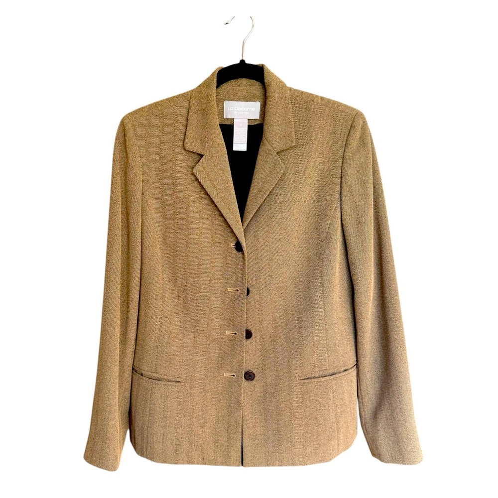 Liz Claiborne collection petite size 10 women button up jacket blazer